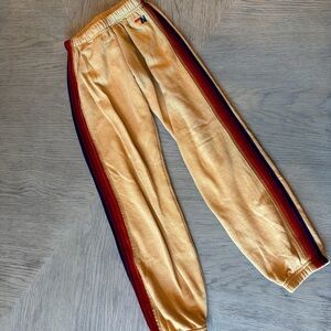 Aviator Nation Gold Track Pants